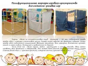Опыт работы по использованию полифункциональных маркеров игрового пространства для сюжетно — ролевых игр