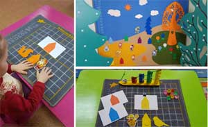 Игровое занятие по сенсорному развитию детей 2,5–3 лет «Домики для радужных гномиков» с использованием развивающих игр В.В. Воскобовича.