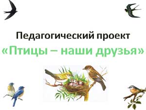 Проект «Птицы – наши друзья».