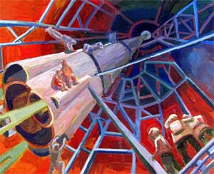 Конспект коррекционного занятия для детей 6 — 7 лет с ОВЗ (нарушение зрения) «Дети и космос»
