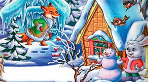 Сценарий новогоднего утренника для детей 3–4 лет «Заячья избушка»