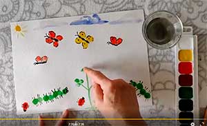 Видео-занятие по рисованию для детей 5-6 лет. Старшая группа. Тема «На лесной полянке».