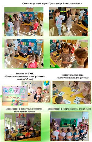 Проект «Детское телевидение как средство формирования эмоционального интеллекта и развития личностного потенциала детей дошкольного возраста»
