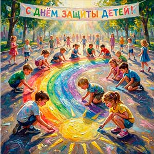 Развлечение на улице посвящённое Дню защиты детей для детей 5-7 лет