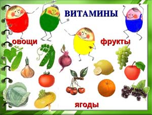 Конспект занятия по познавательному развитию «Витамины и их значение в жизни человека» в старшей группе
