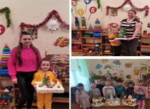 Взаимодействие с родителями воспитанников по изготовлению новогодних поделок «Зимние чудеса»