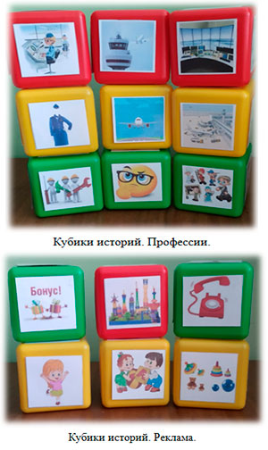 Дидактическое пособие «Кубики историй» — интерактивный метод экономического воспитания дошкольников