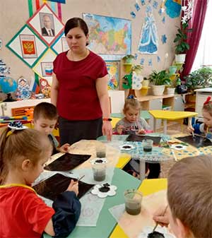 Конспект занятия по рисованию в технике «граттаж» в старшей группе «Обитатели морского дна»