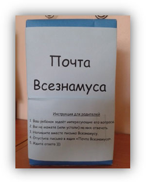 Методическая разработка по развитию познавательного интереса у старших дошкольников «Почта Всезнамуса»