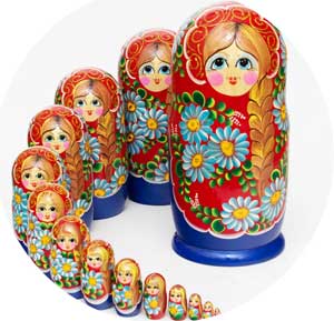 Конспект открытой интегрированной НОД Тема: «Русская матрёшка»
