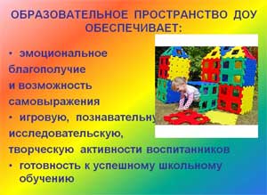 Образовательное пространство дошкольников вне группы.