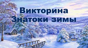 Экологическая викторина для детей старшей группы «Знатоки зимы»